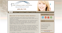 Desktop Screenshot of fortthomasfamilydentistry.com